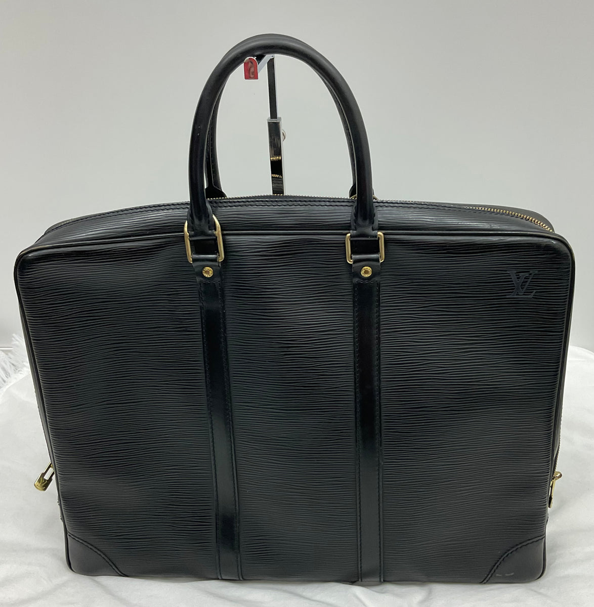 Louis Vuitton Epi Briefcase Black Athrah Luxury Finds