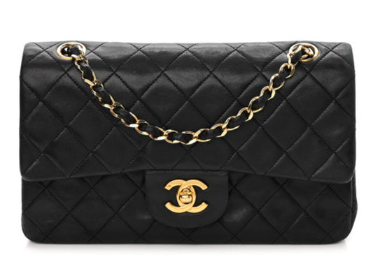 CHANEL Double Flap Black Medium