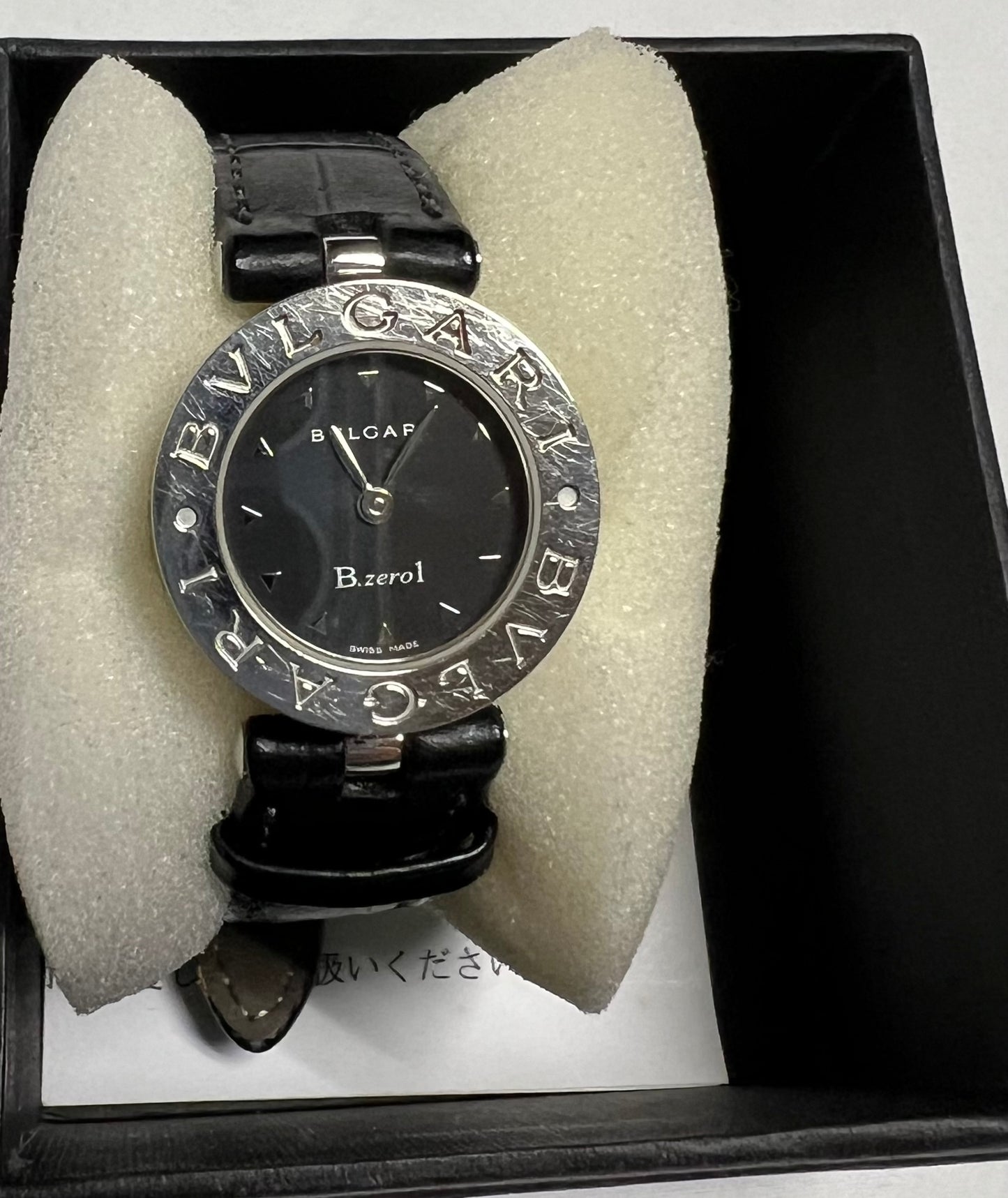 BVLGARI B.Zero 1 Watch Black Leather