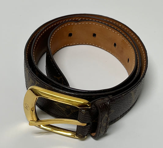 LOUIS VUITTON Ellipse Belt Monogram Canvas
