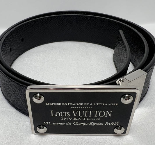 LOUIS VUITTON  Inventeur Belt Damier Graphite