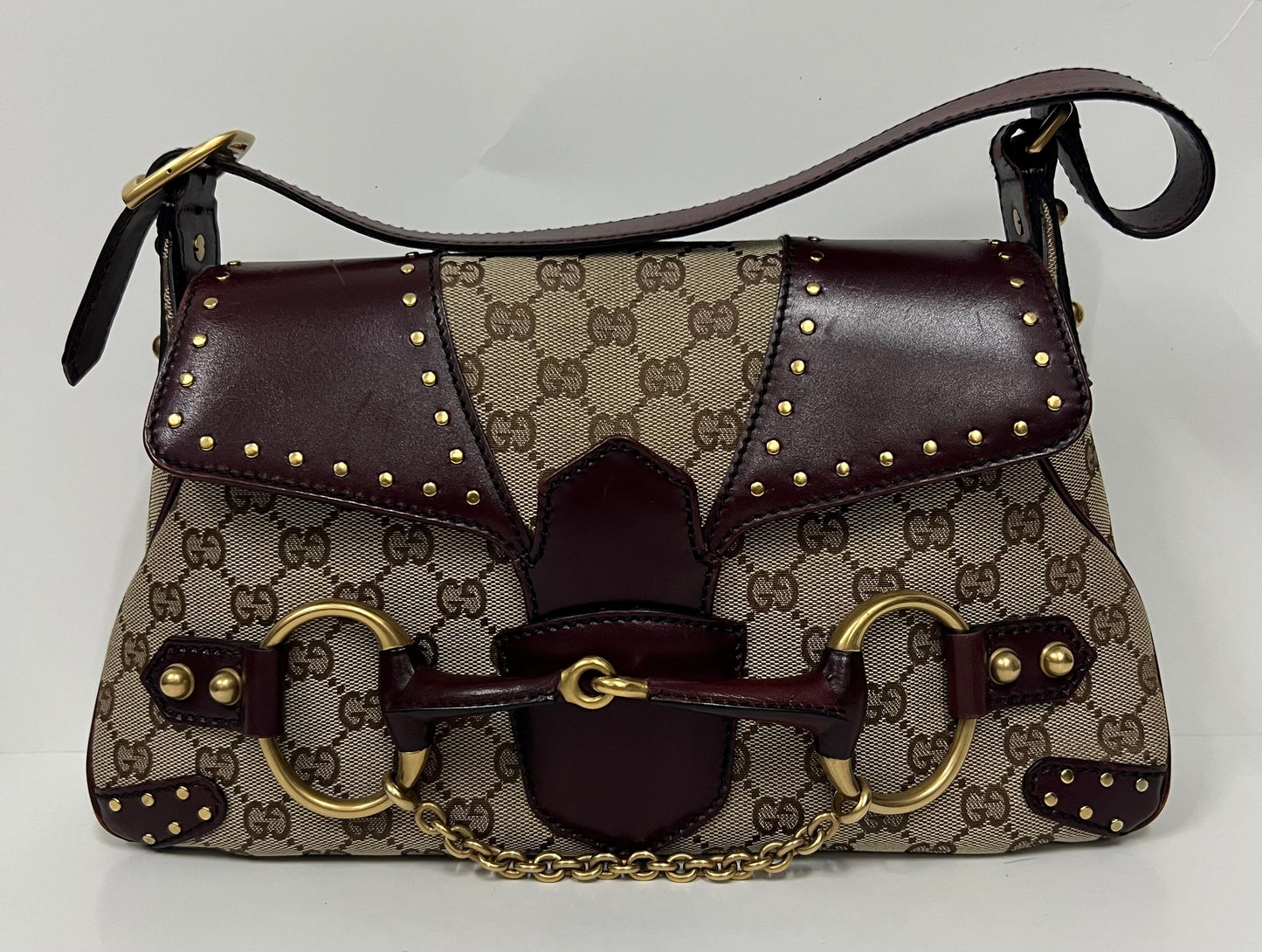 GUCCI Horsebit Burgundy