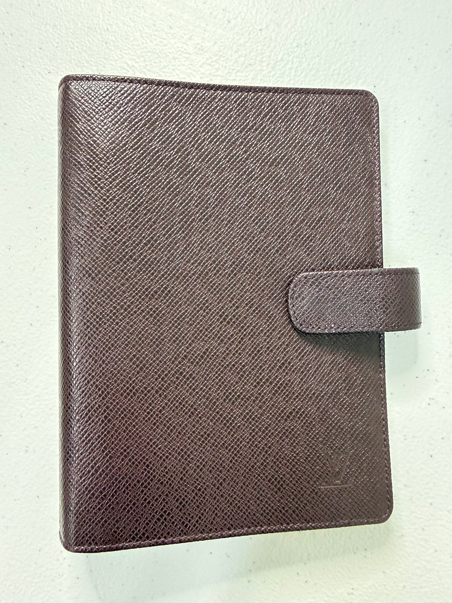 LOUIS VUITTON Agenda MM Brown Epi Leather