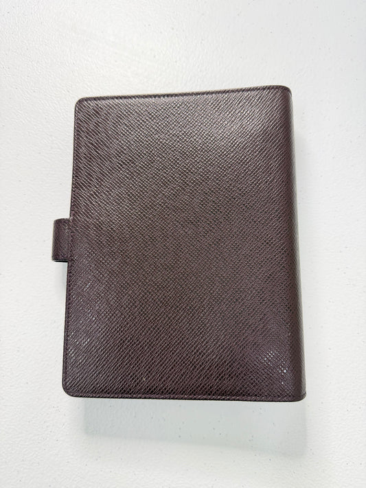 LOUIS VUITTON Agenda MM Brown Epi Leather