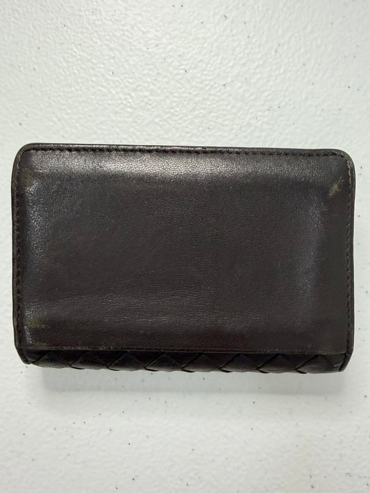 BOTTEGA VENETA Brown Intrecciato Card Holder