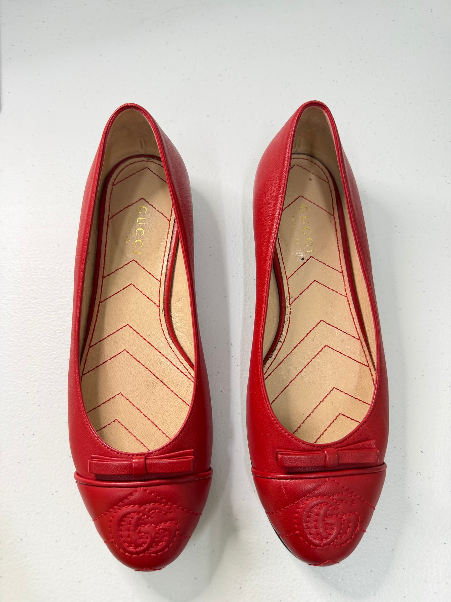 GUCCI Marmont GG Ballet Flat Shoes