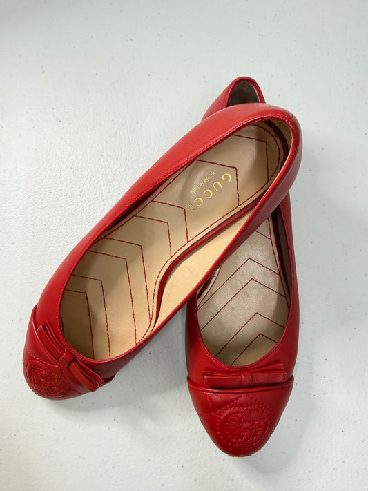 GUCCI Marmont GG Ballet Flat Shoes