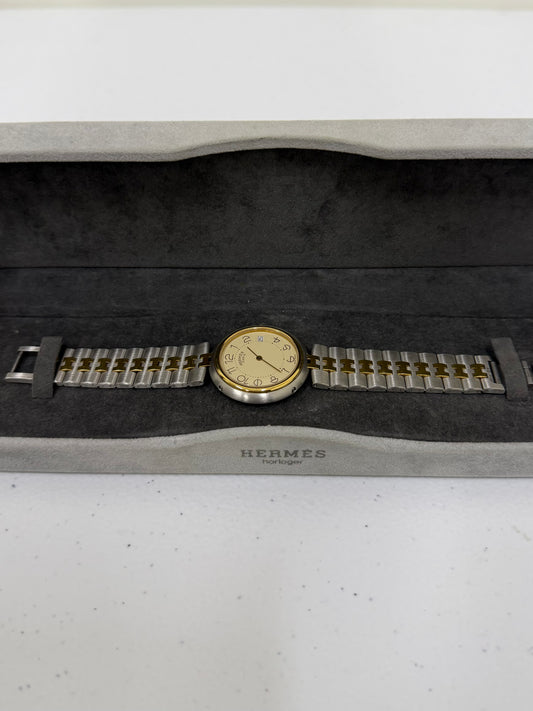 HERMÈS Two Tone Watch Clipper