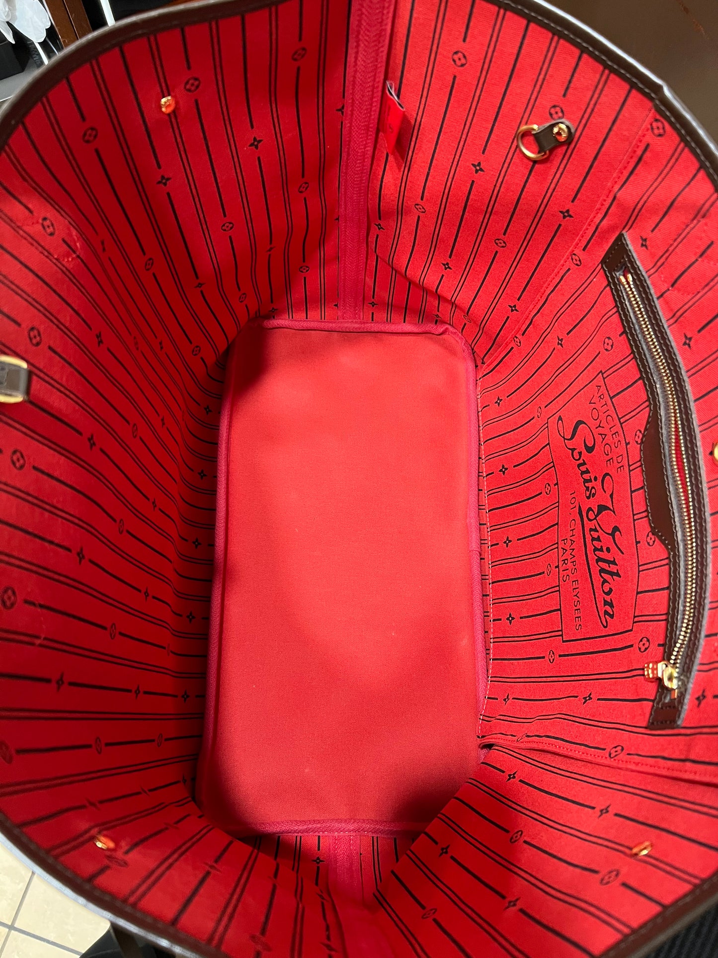 LOUIS VUITTON Neverfull GM Damier Ebene