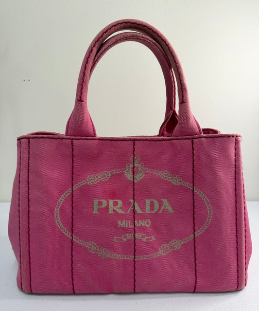PRADA Canapa Pink Small