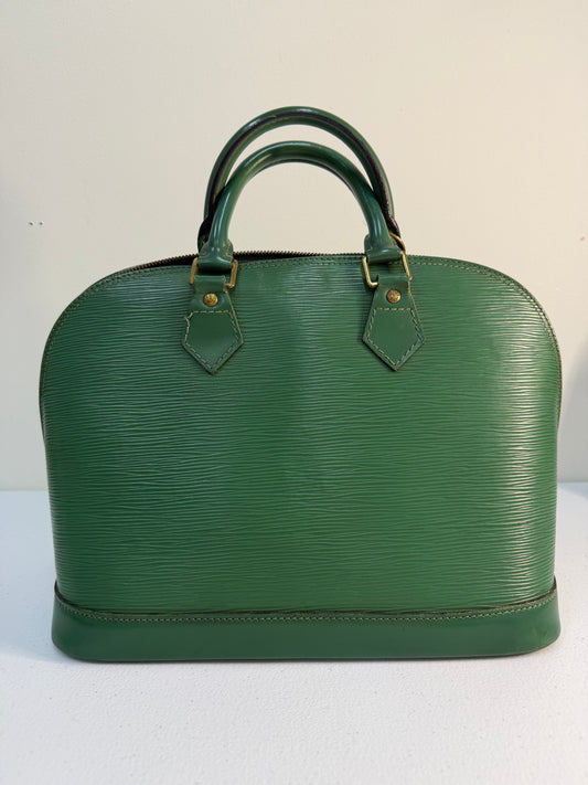 LOUIS VUITTON Alma Epi Green PM