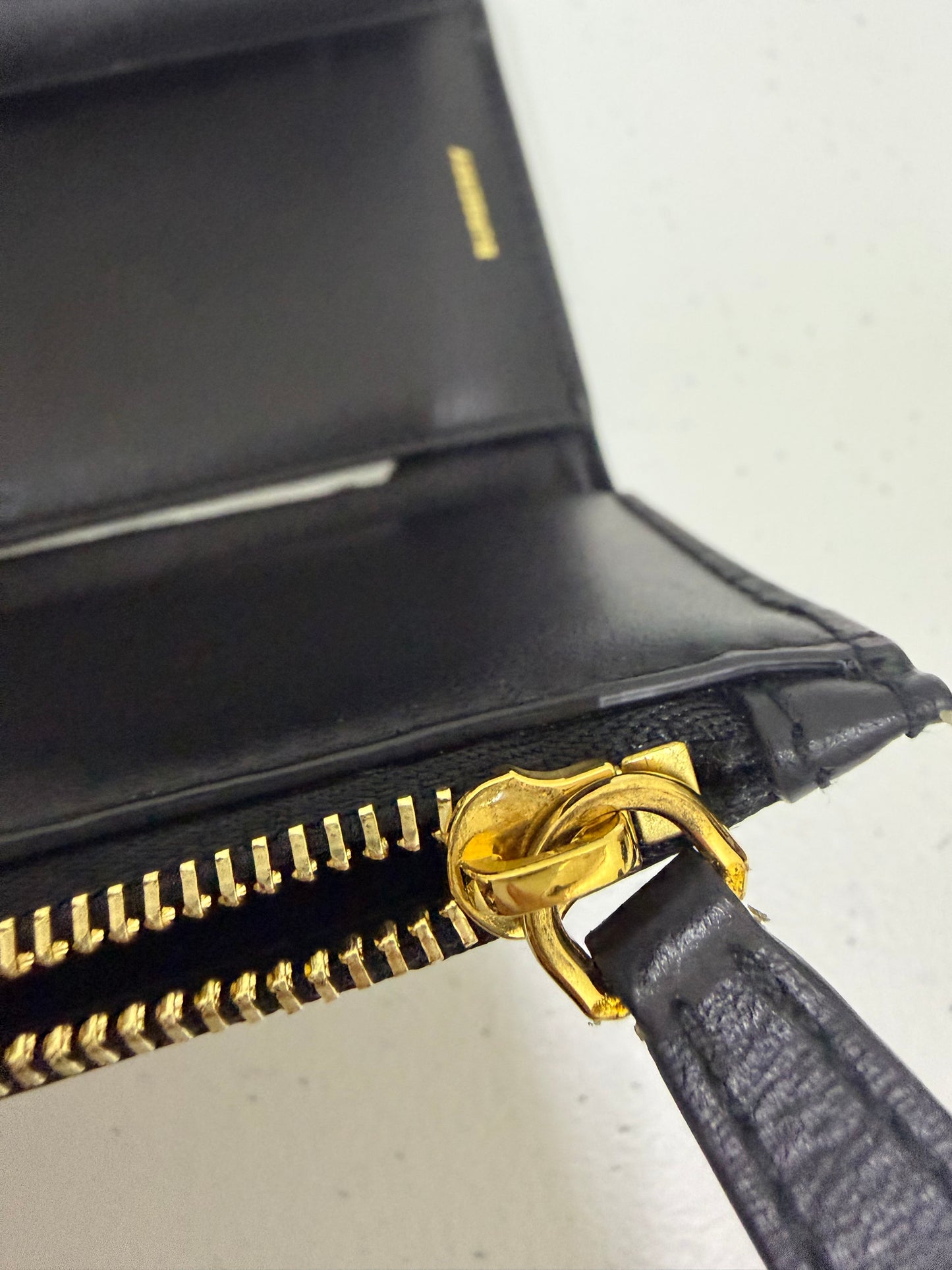 BURBERRY Calfskin Check Hannah Wallet