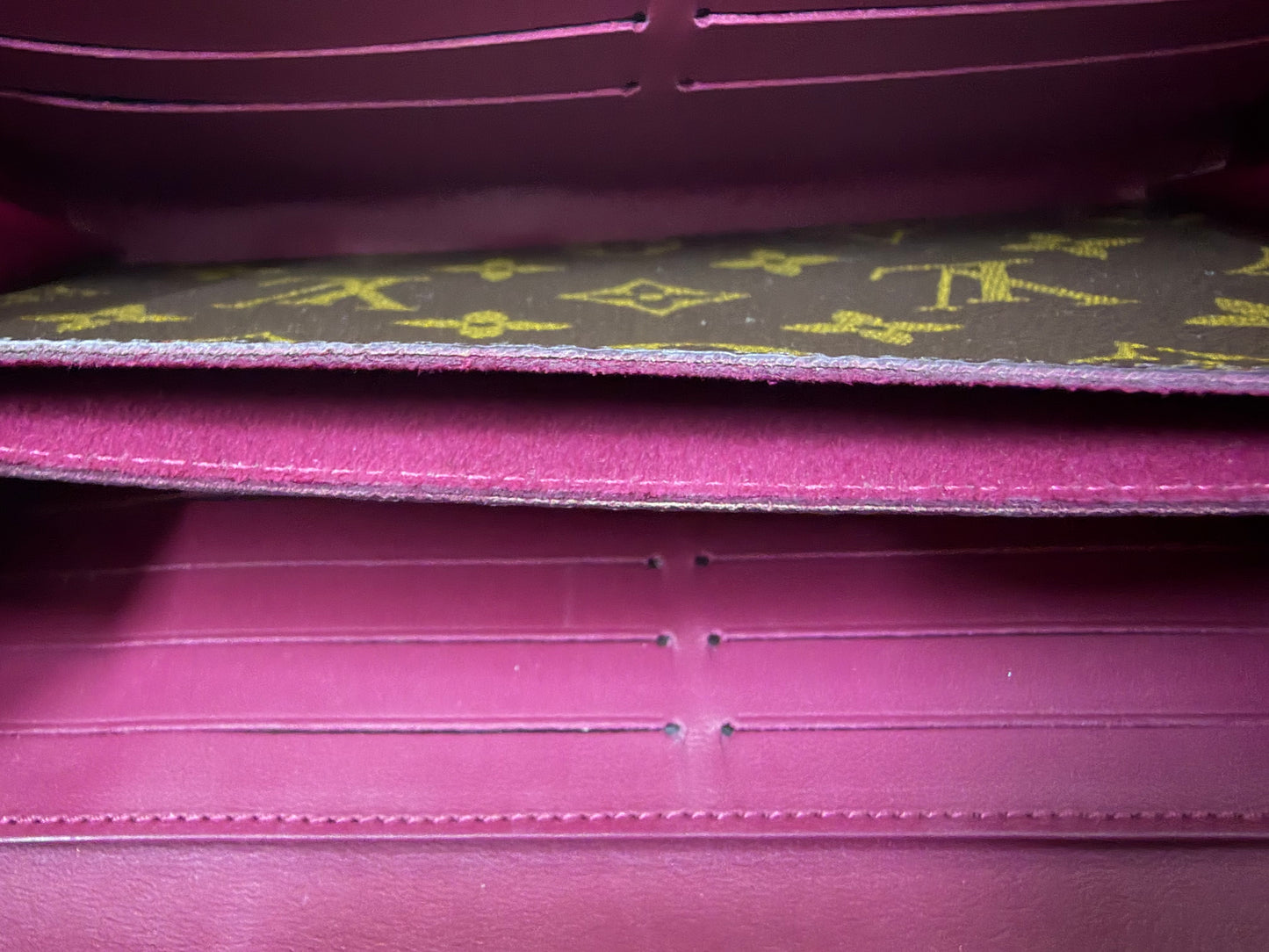 LOUIS VUITTON Flore Long Wallet Monogram Canvas