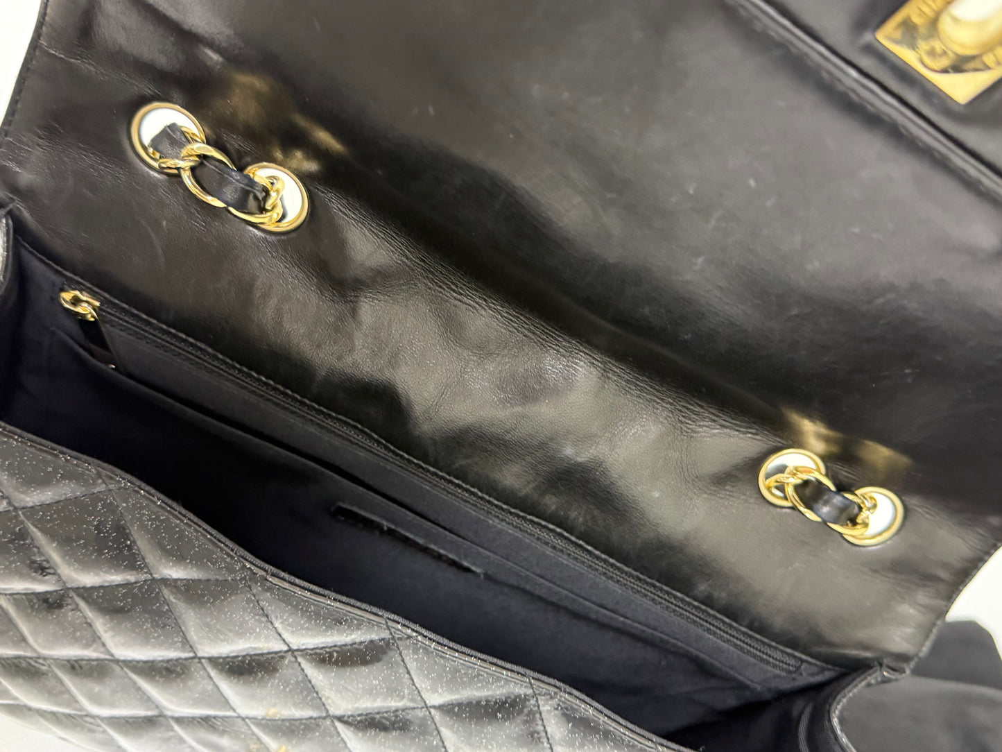 CHANEL Classic Glitter Jumbo Single Flap