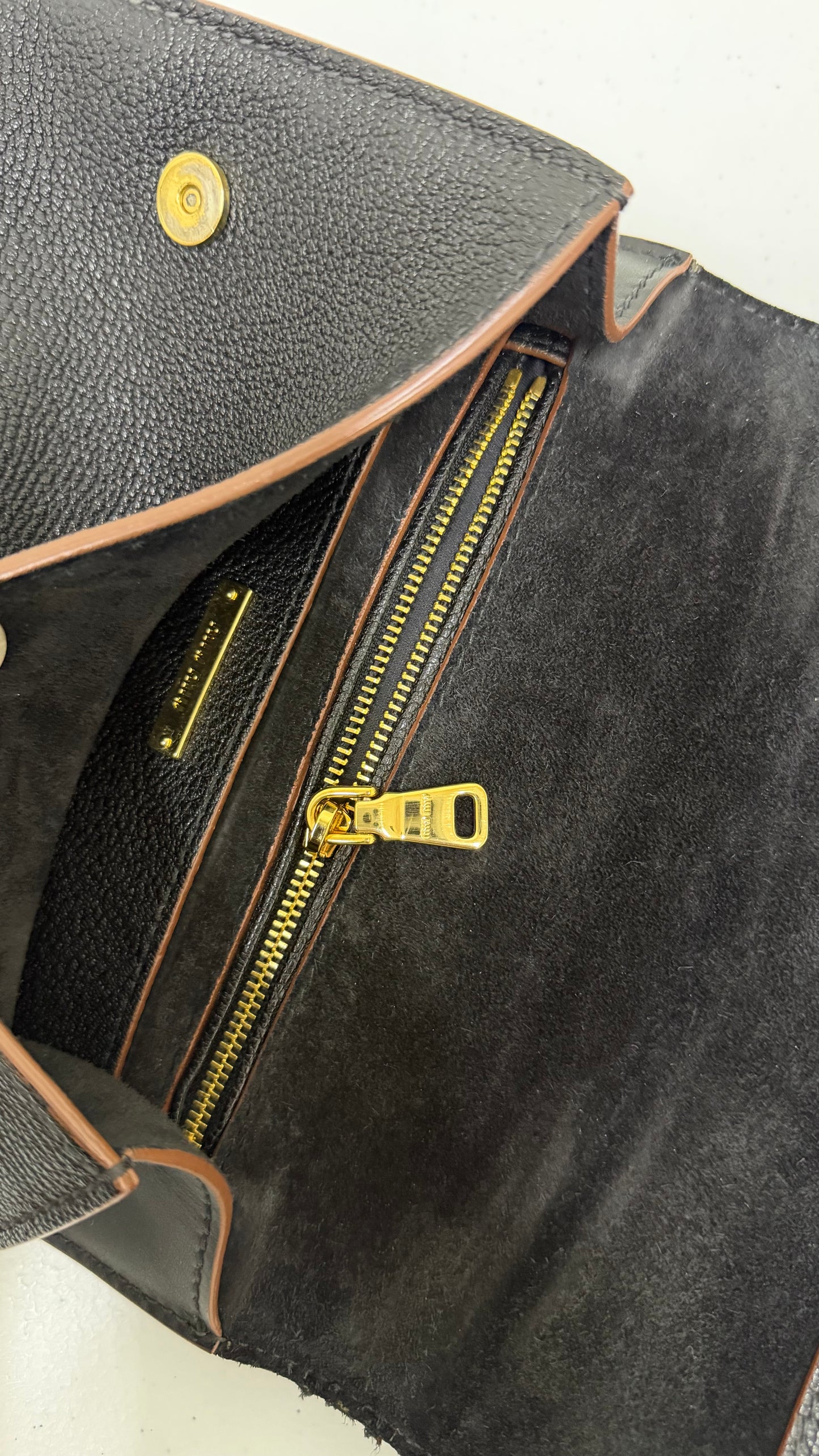 MIU MIU Madras Crystal Buckle