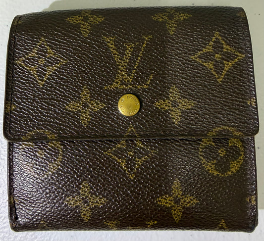 LOUIS VUITTON Monogram Canvas Elise Wallet