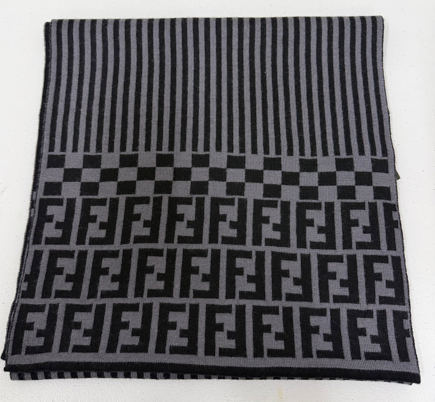 FENDI FF Logo Monogram Scarf