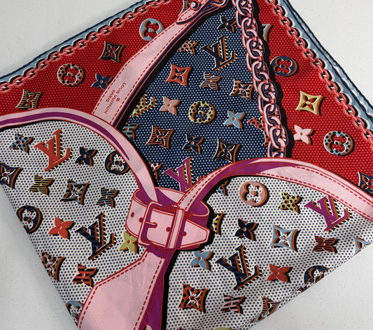 LOUIS VUITTON Multicolor Pop Silk Scarf