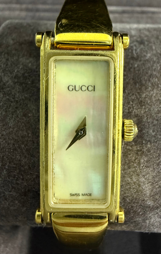 GUCCI Bangle Watch Gold Plated 1500 Small