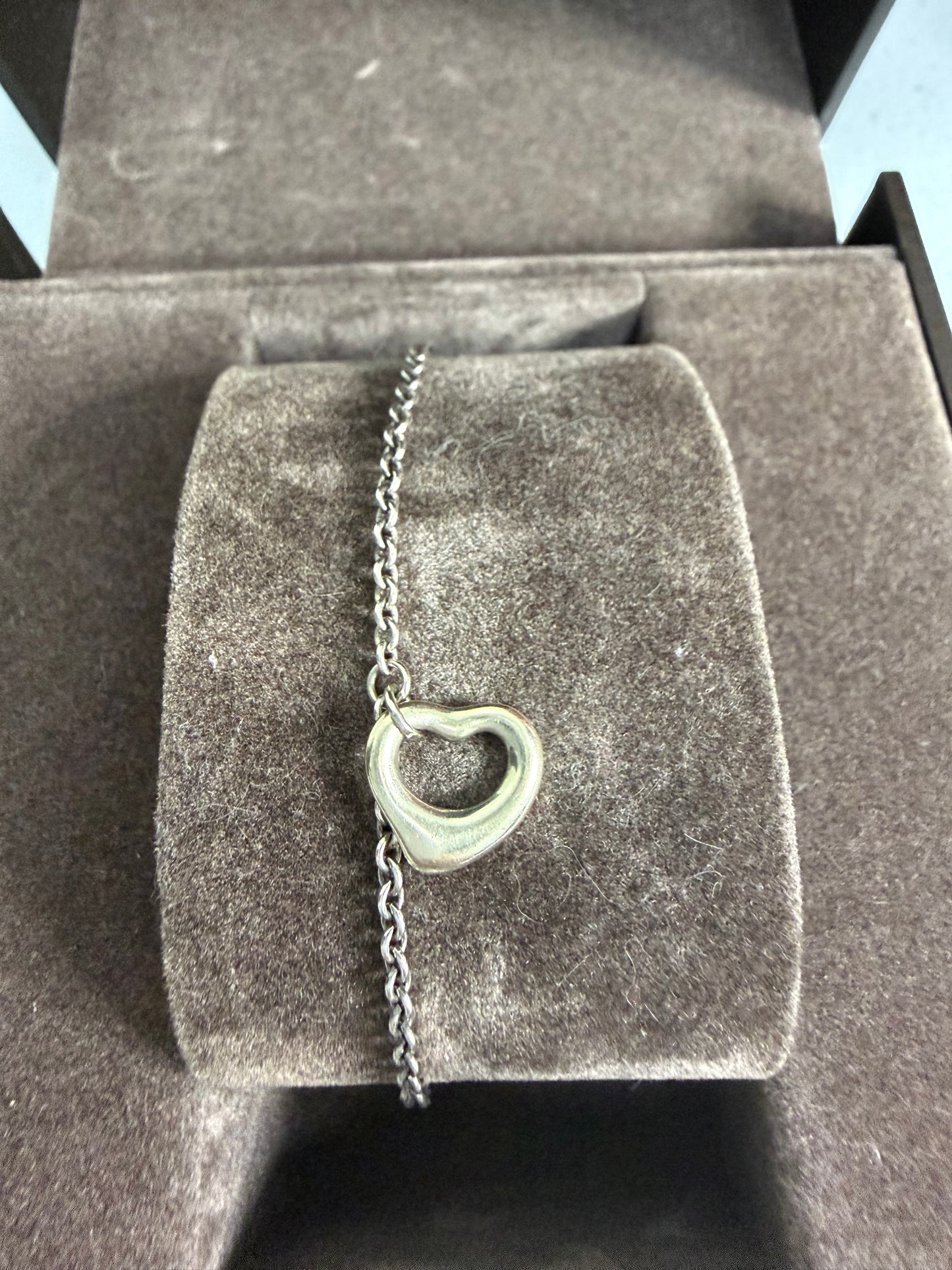 TIFFANY & CO Open Heart Bracelet 925