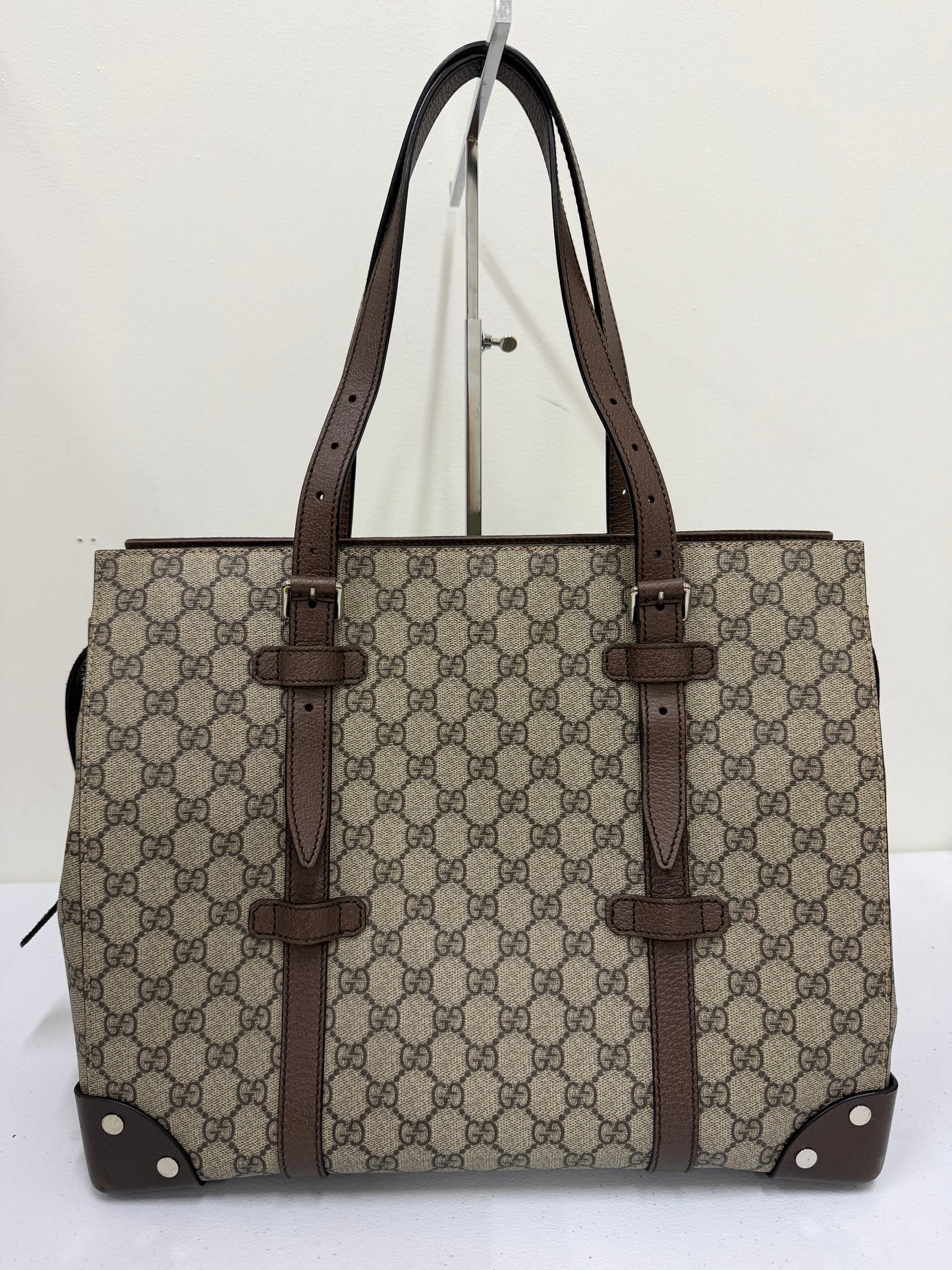 GUCCI GG Supreme Canvas Tote