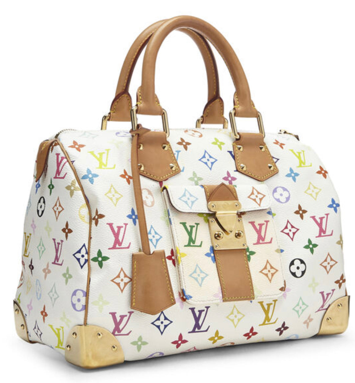 LOUIS VUITTON Speedy 30 Murakami Multicolor