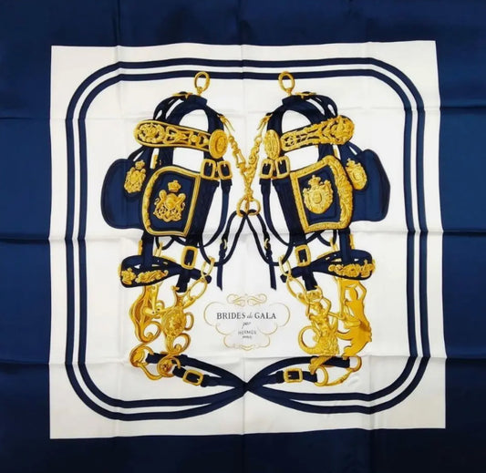 HERMÈS Brides de Gala Scarf 1957