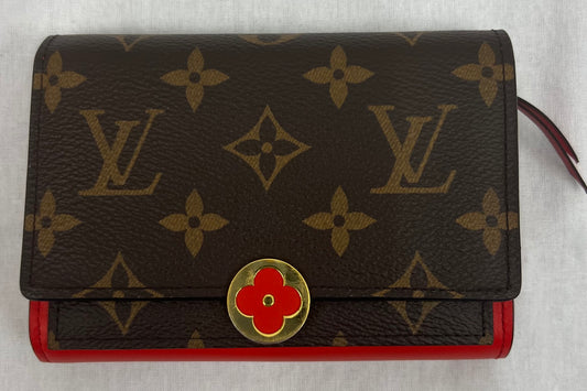 LOUIS VUITTON Flore Compact Wallets Monogram