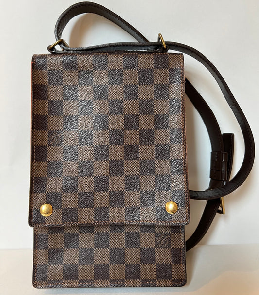 LOUIS VUITTON Portobello Shoulder Bag Damier Eben