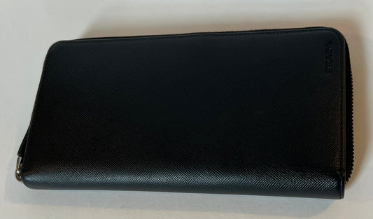 PRADA Black Long Wallet