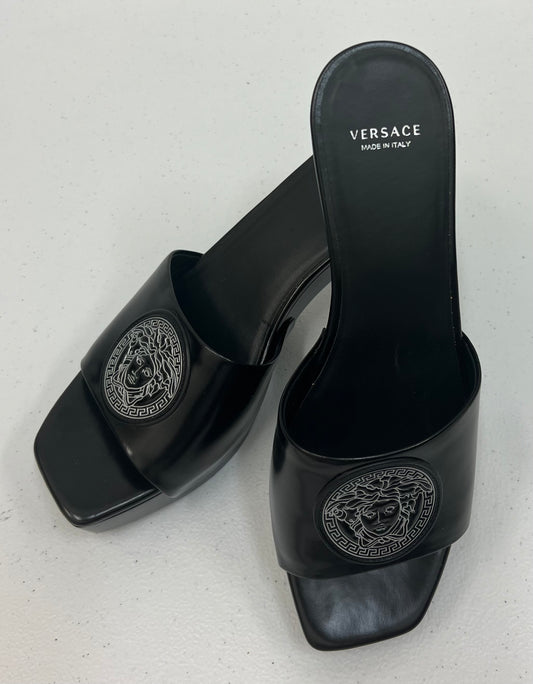 VERSACE La Medusa Leather Slides