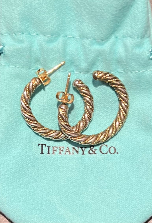 TIFFANY &CO Rope Hoops Earrings