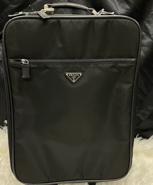 PRADA Tessuto Suitcase Black 45