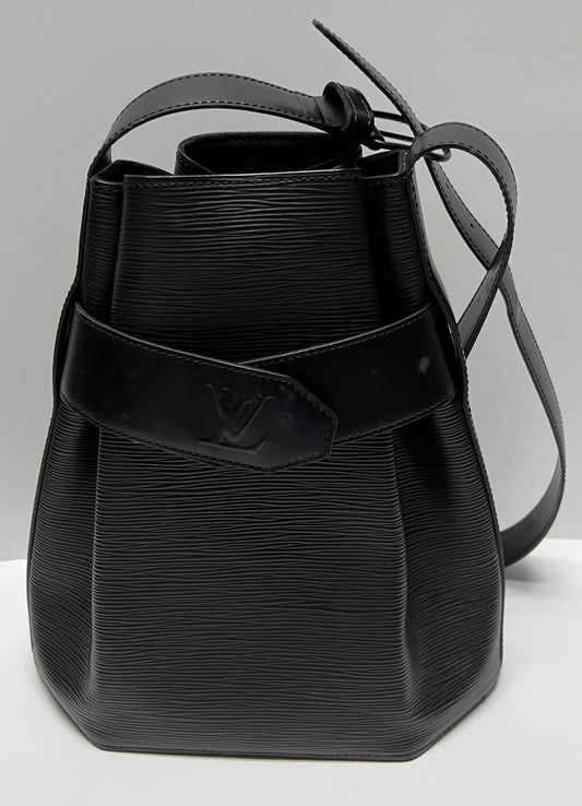 LOUIS VUITTON Epi Black Sac De Paul PM