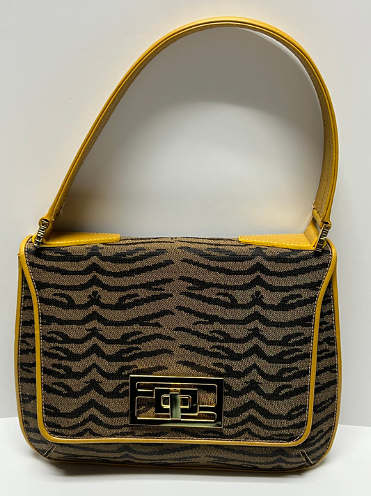 FENDI Tiger Print Tabcco Canvas