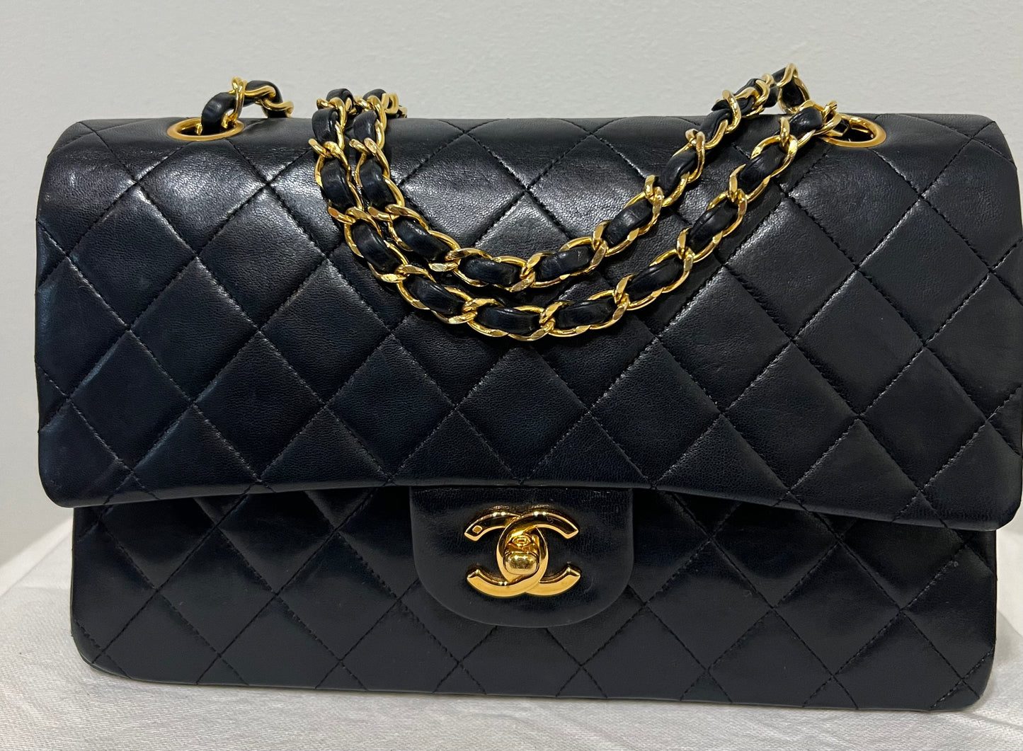 CHANEL Double Flap Black