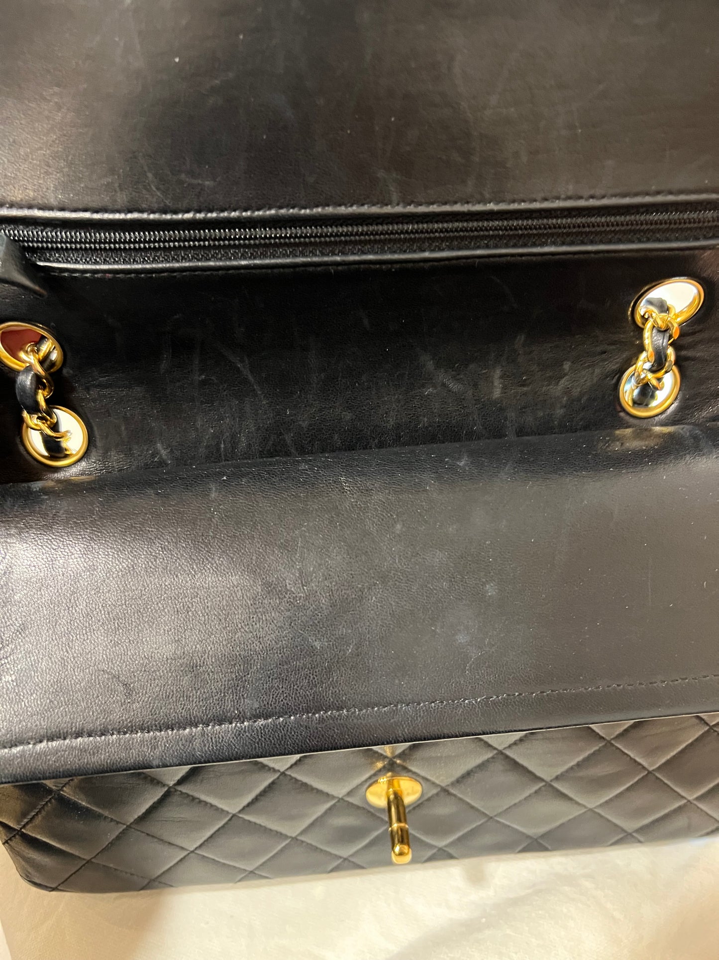 CHANEL Double Flap Black