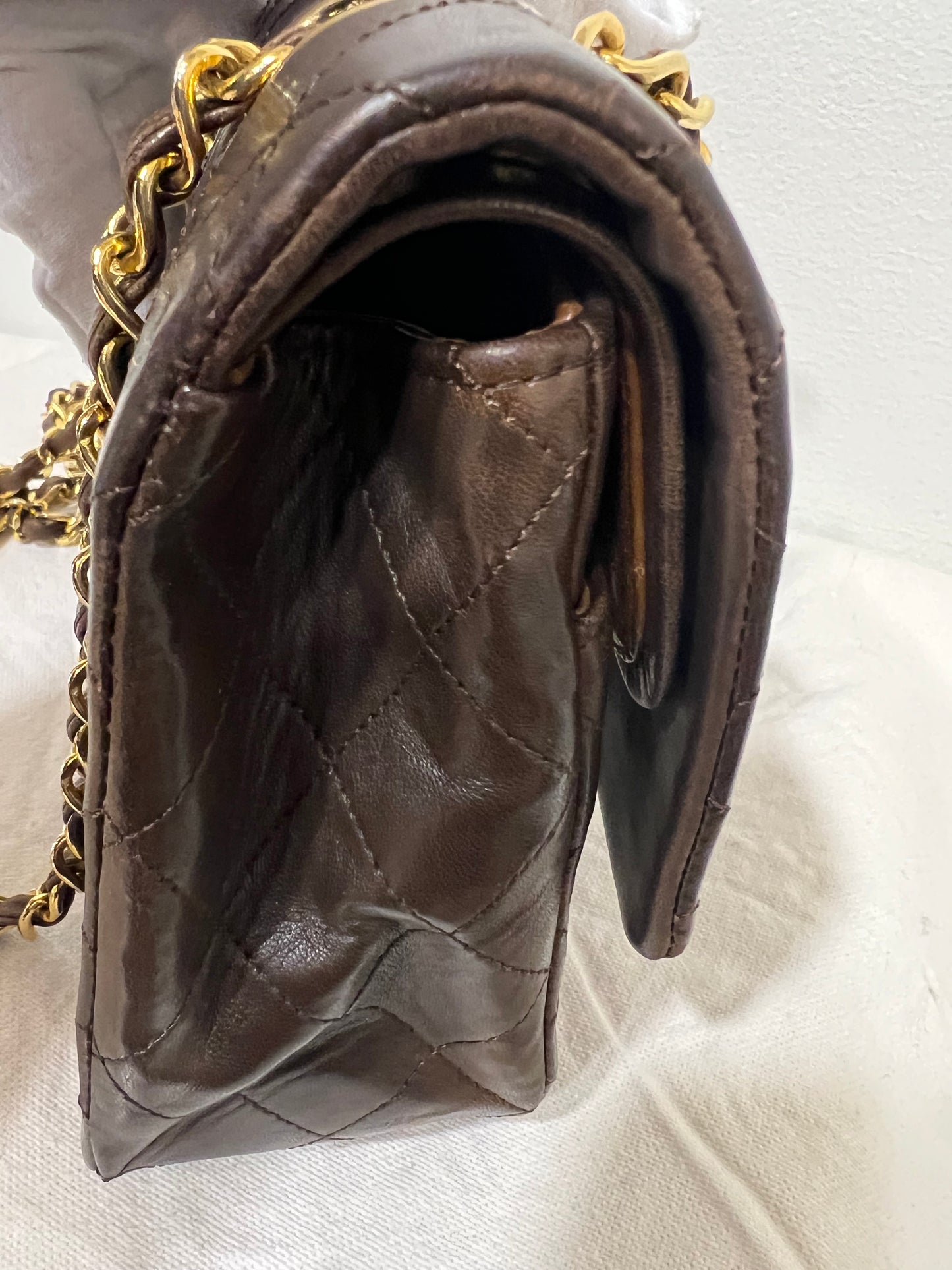 CHANEL Classic Double Flap Brown