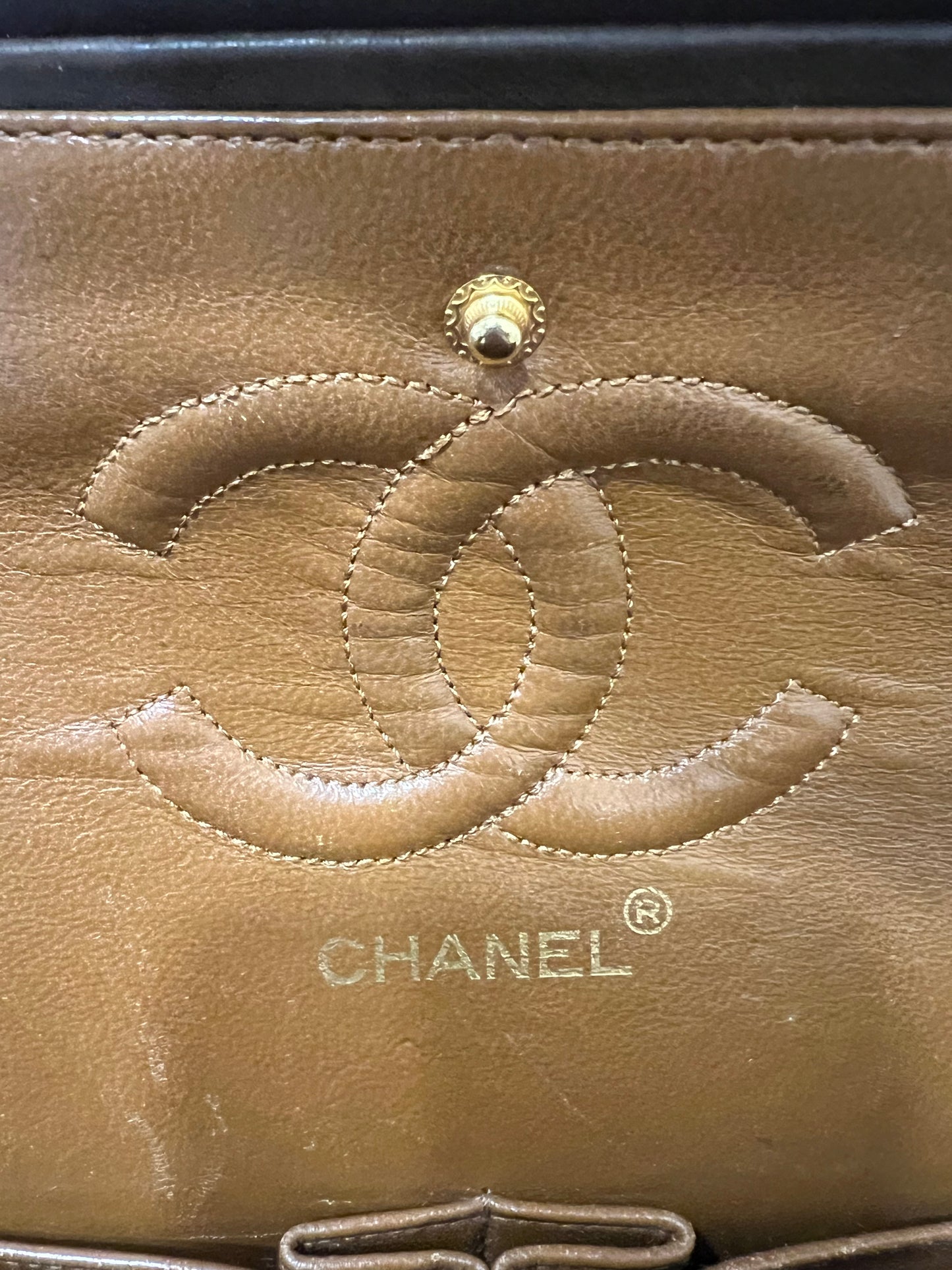 CHANEL Classic Double Flap Brown