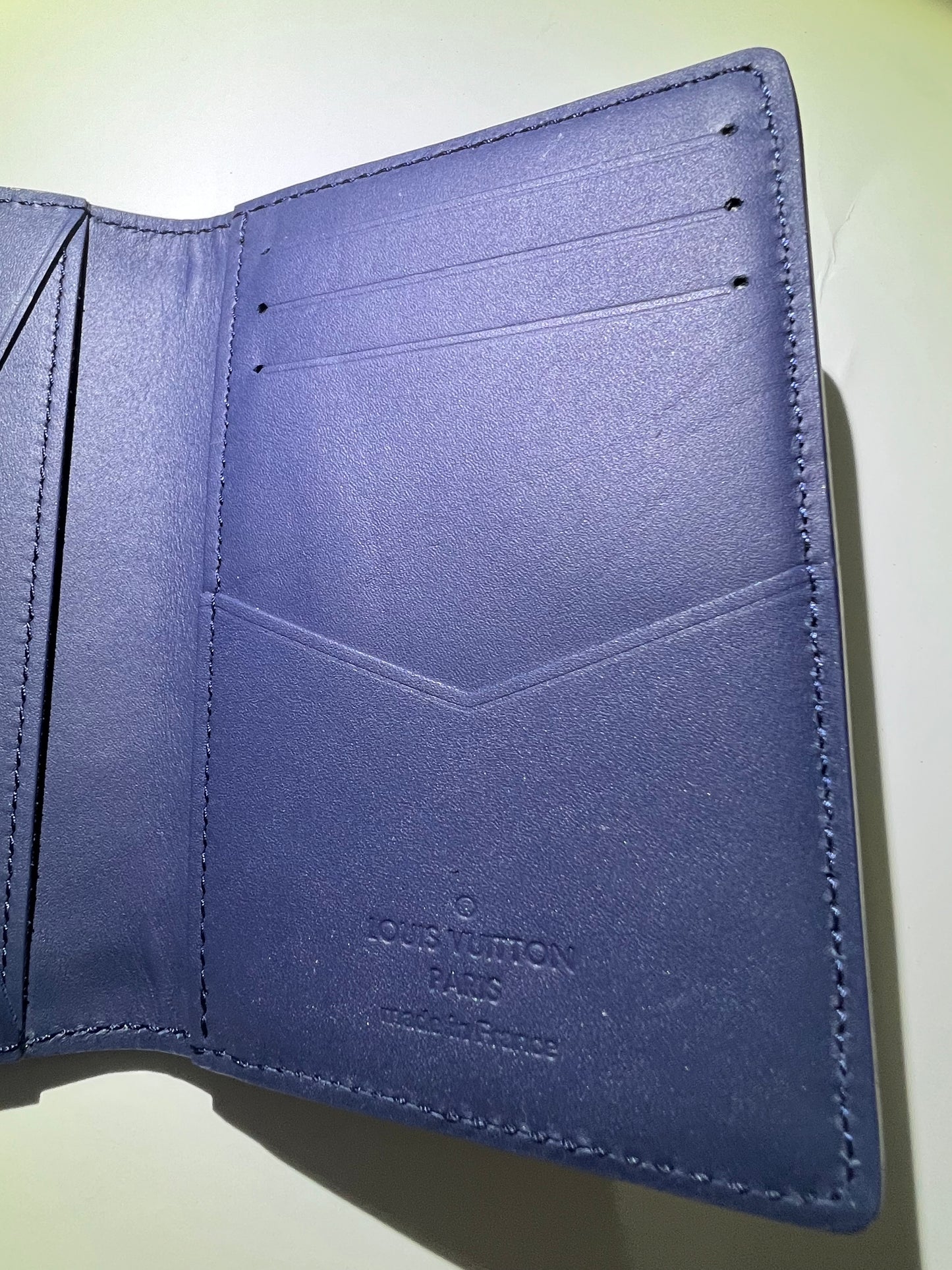LOUIS VUITTON Pocket Organizer Blue