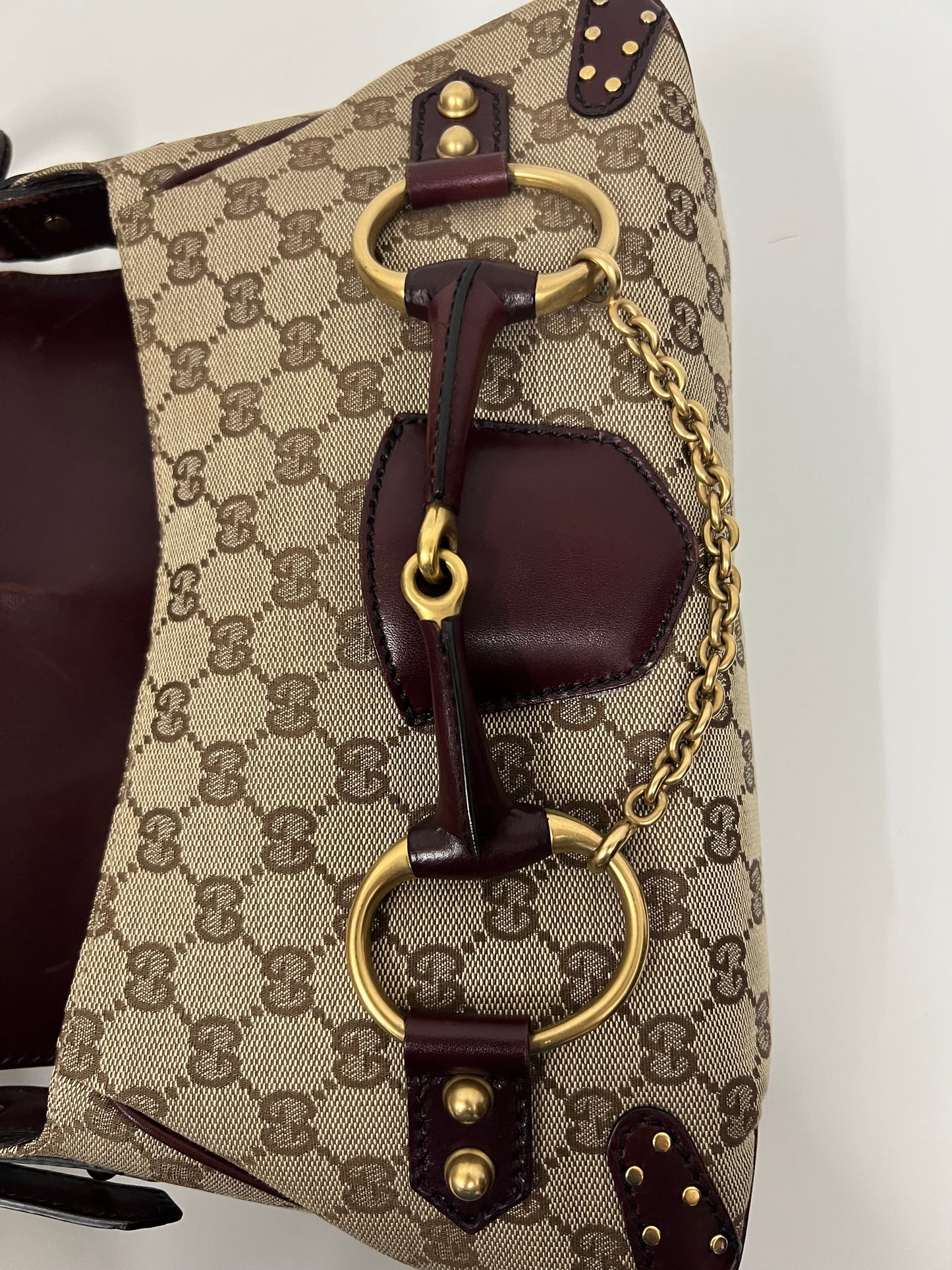 GUCCI Horsebit Burgundy