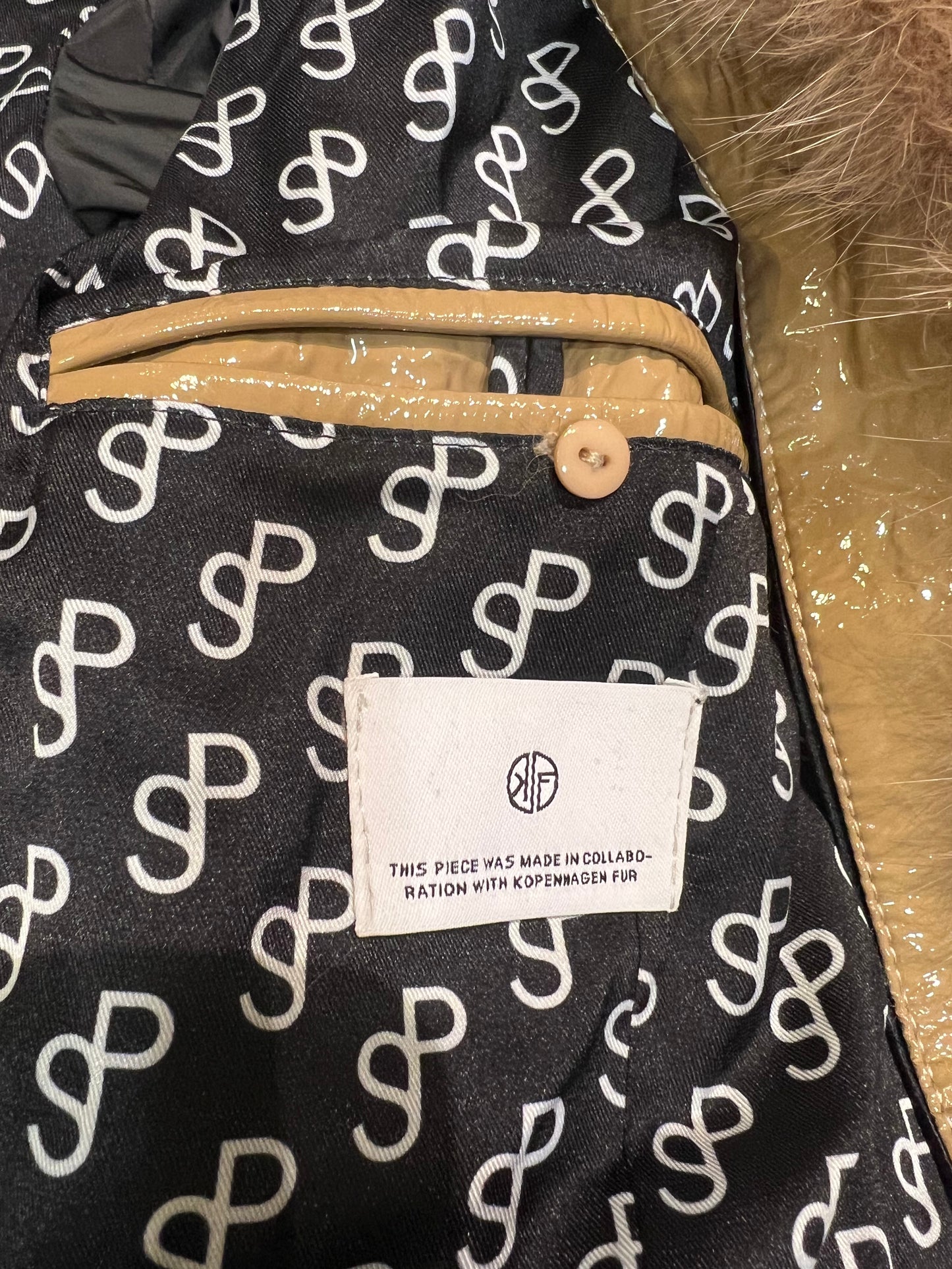 SAKS POTTS Patterned Leather Coat