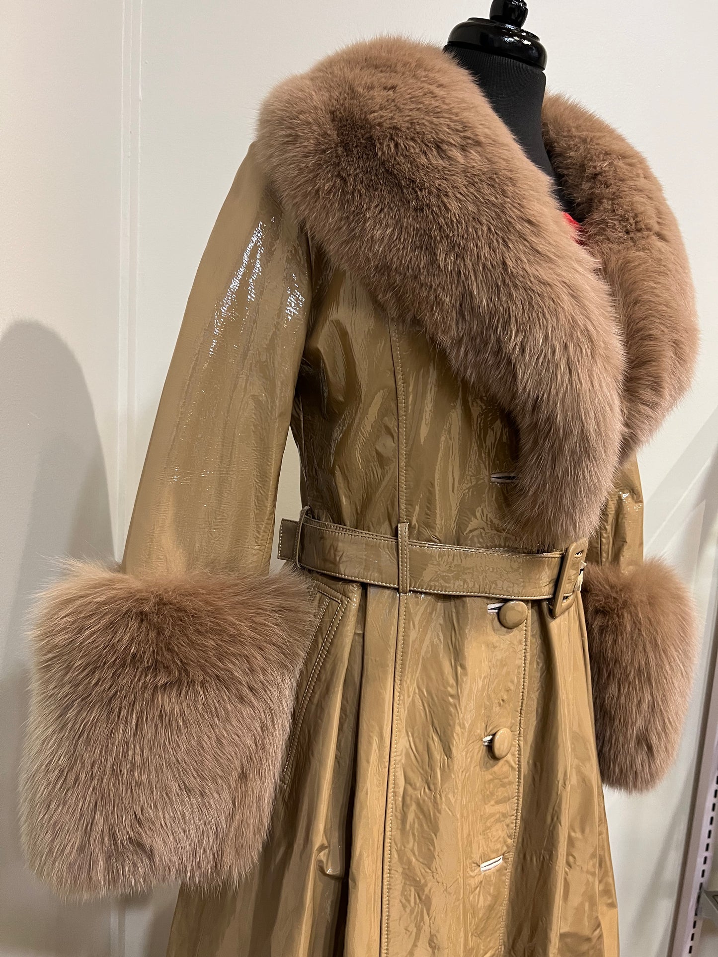 SAKS POTTS Patterned Leather Coat