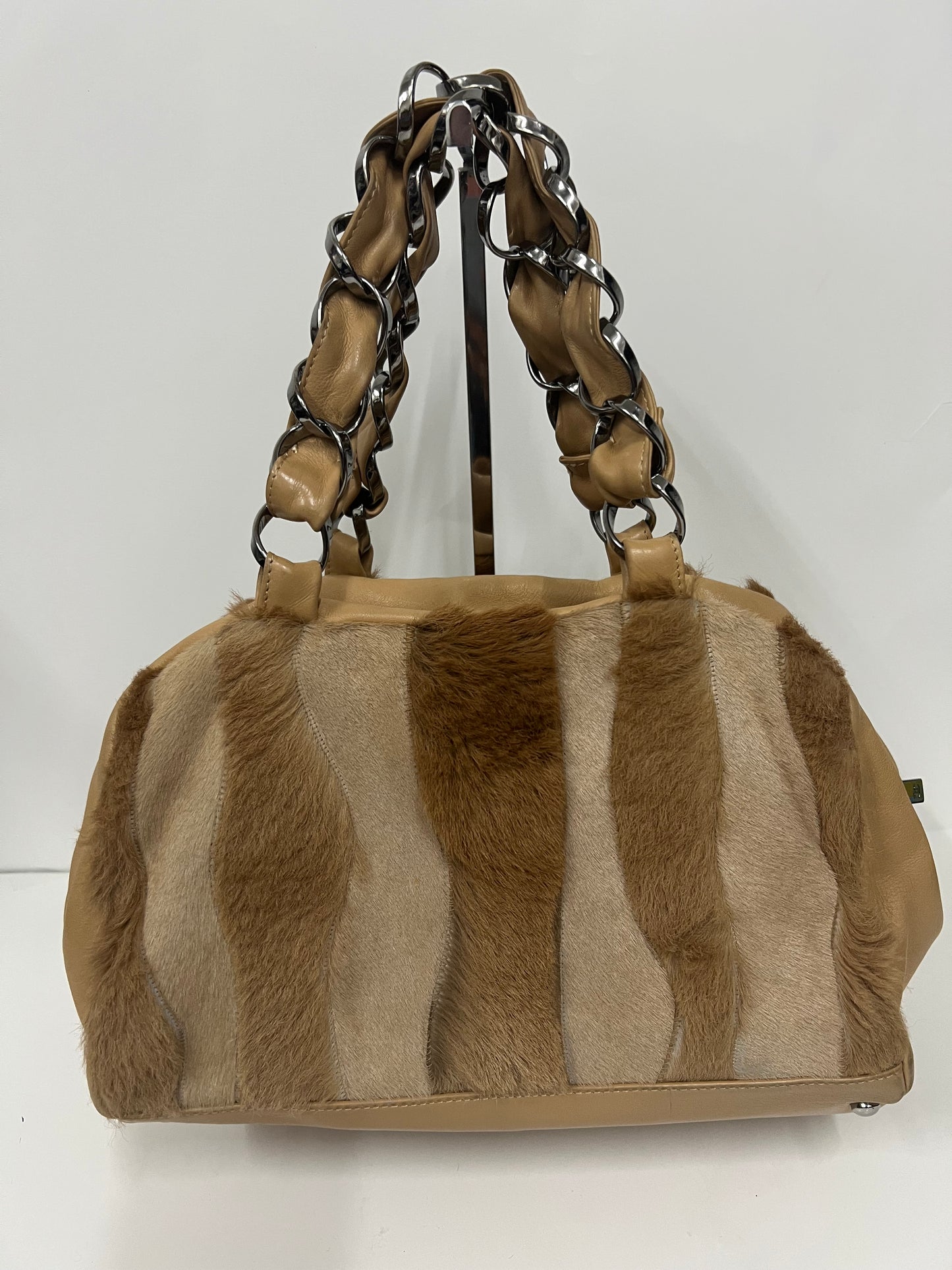 CHANEL CC Pony Bowling Shoulder Bag