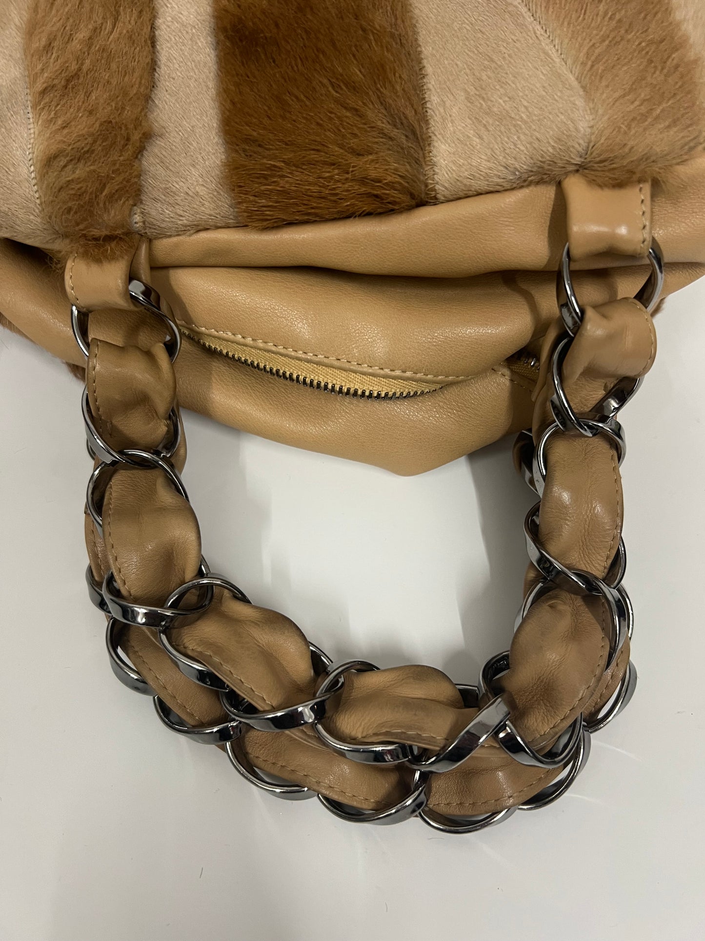 CHANEL CC Pony Bowling Shoulder Bag