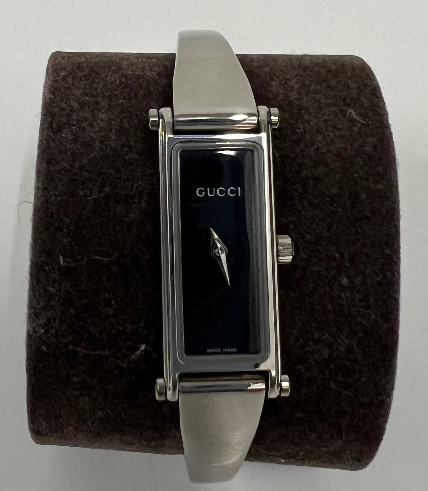 GUCCI Bangle Watch Silver