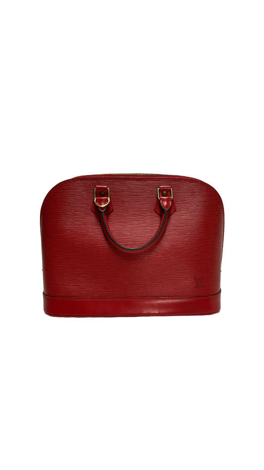 LOUIS VUITTON Alma Epi Red