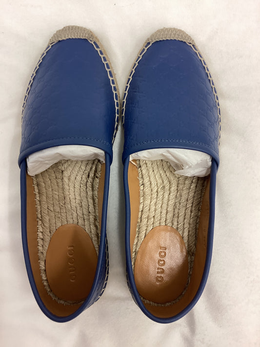 GUCCI Blue Espadrille GG